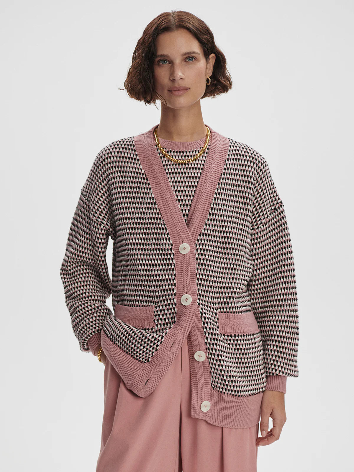 Tiffany Textured Knit Cardigan by Varley