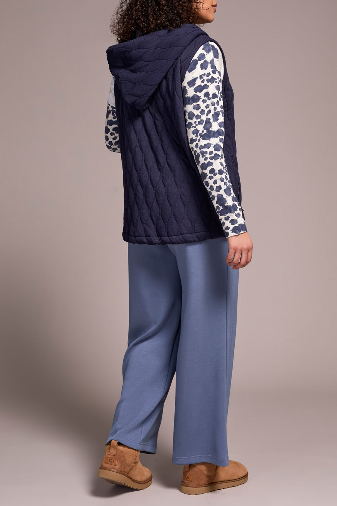 French Terry Quilted Vest by Tribal