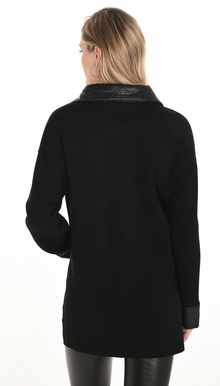 Knit Jacket with Rhinestone Zipper by Frank Lyman