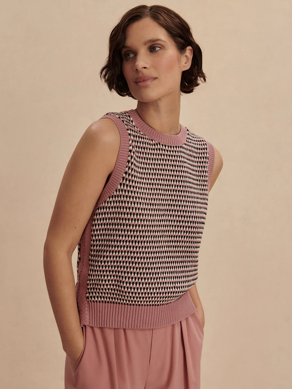 Knowles Textured Knit Vest by Varley