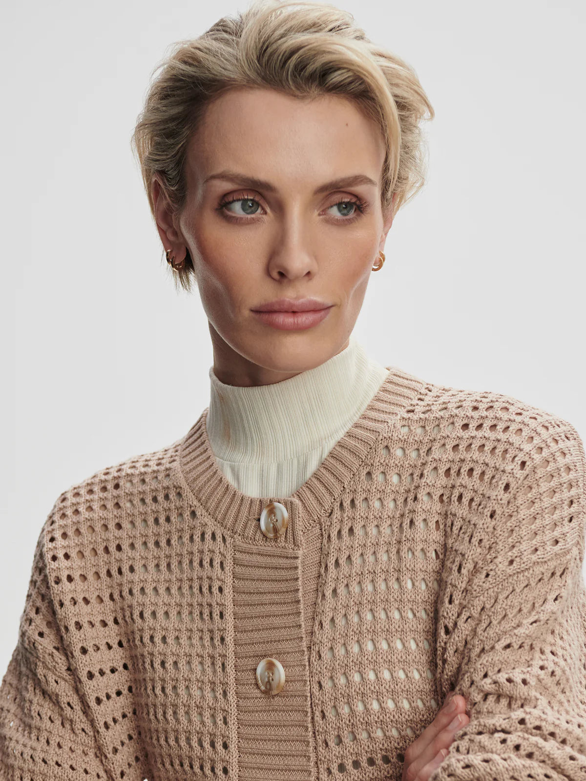 Kris Relaxed Fit Knit Sweater/Jacket by Varley