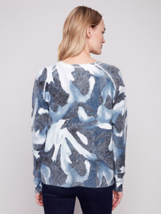 Blue Slush Reversible Sweater by Charlie B