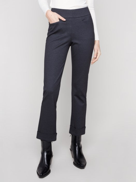 Cuffed Pull On Ponte Pant by Charlie B