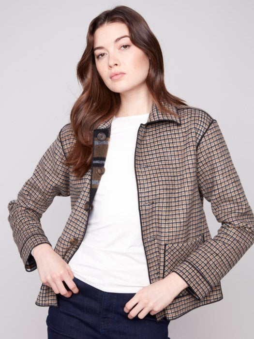 Reversible Plaid Jacket by Charlie B