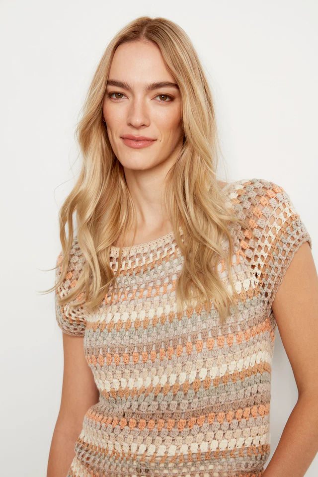 Crochet Cap Sleeve Top by Charlie B