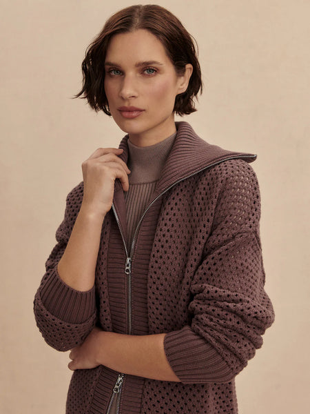 Finn Longline Knit Sweater/Jacket by Varley