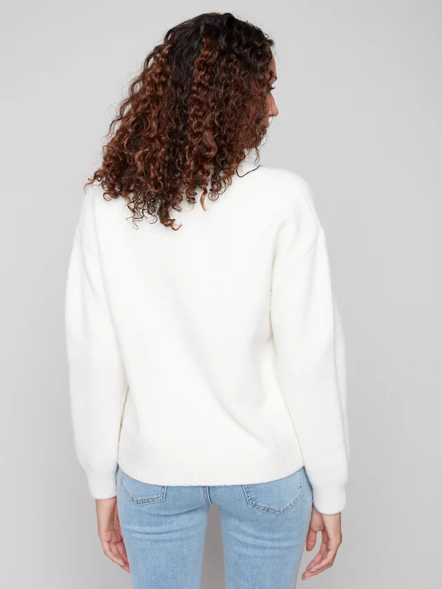 Cherry Drop Shoulder Sweater by Charlie B