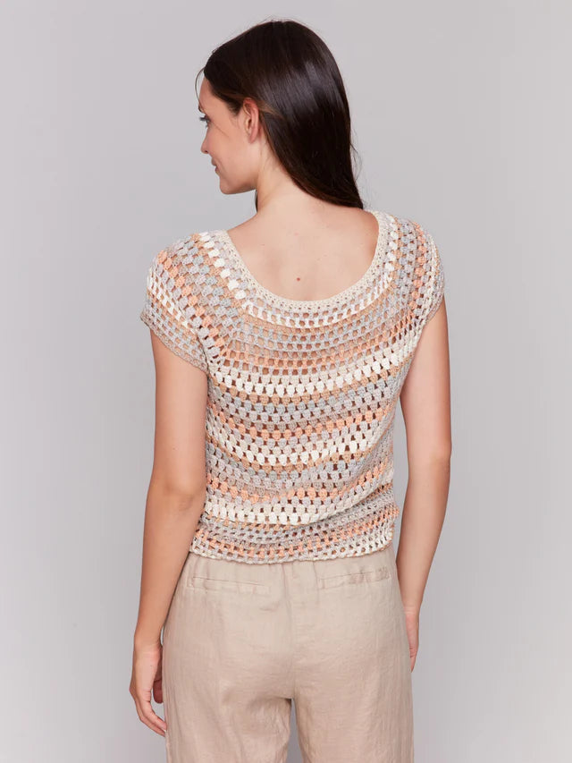 Crochet Cap Sleeve Top by Charlie B