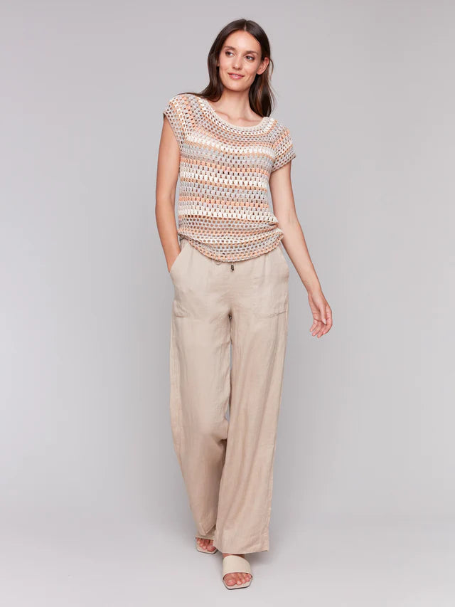 Crochet Cap Sleeve Top by Charlie B