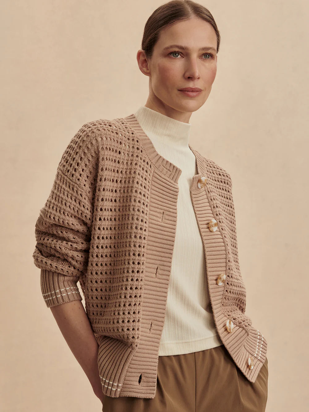 Kris Relaxed Fit Knit Sweater/Jacket by Varley