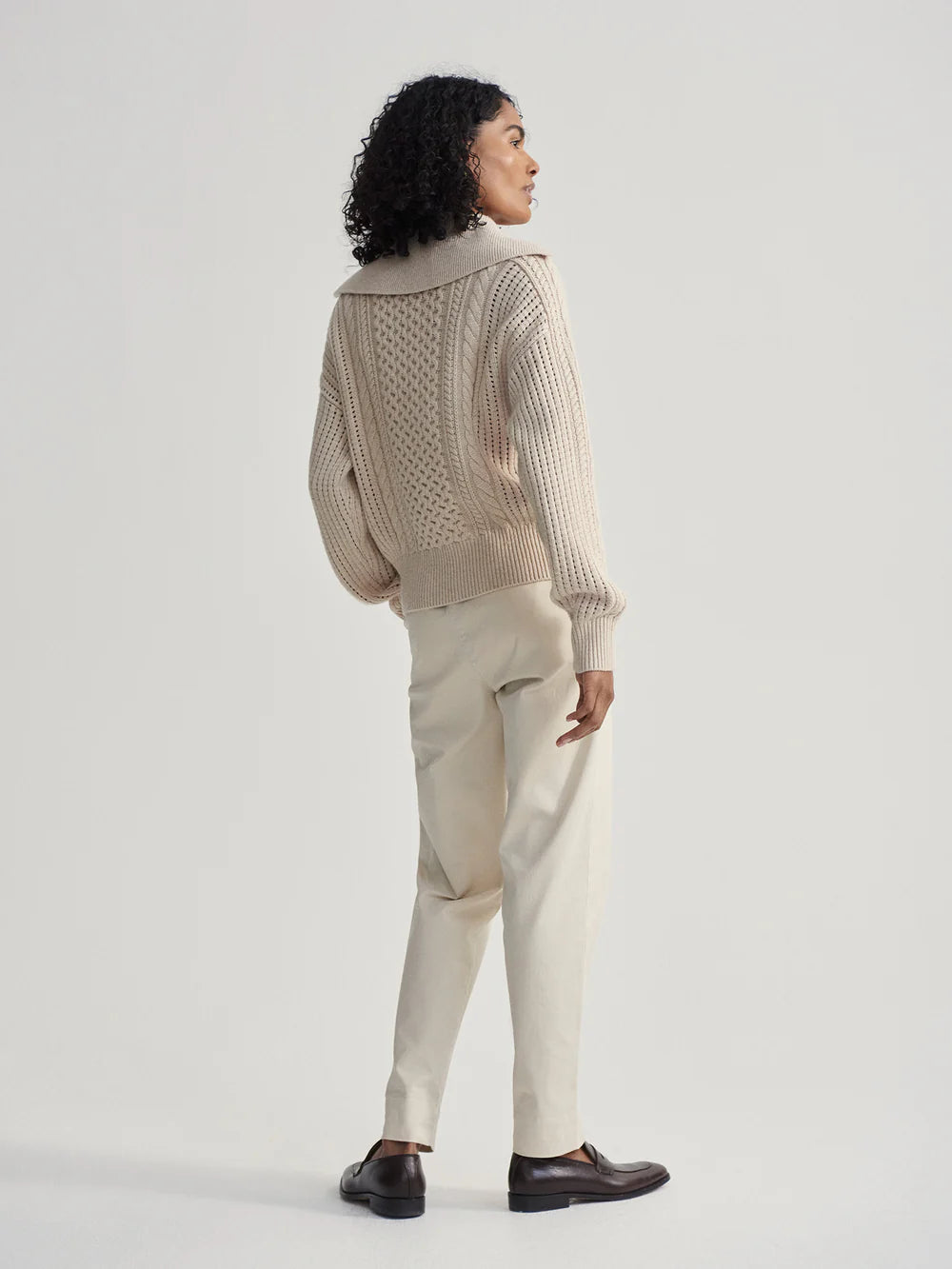 Camello Cable Half Zip Sweater by Varley