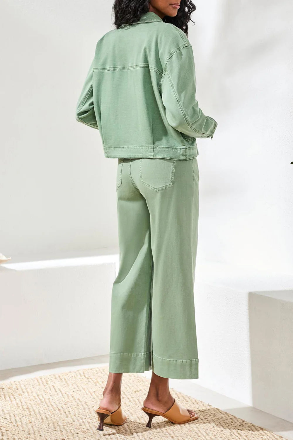 Comfort Stretch Button Front Jacket by Tribal