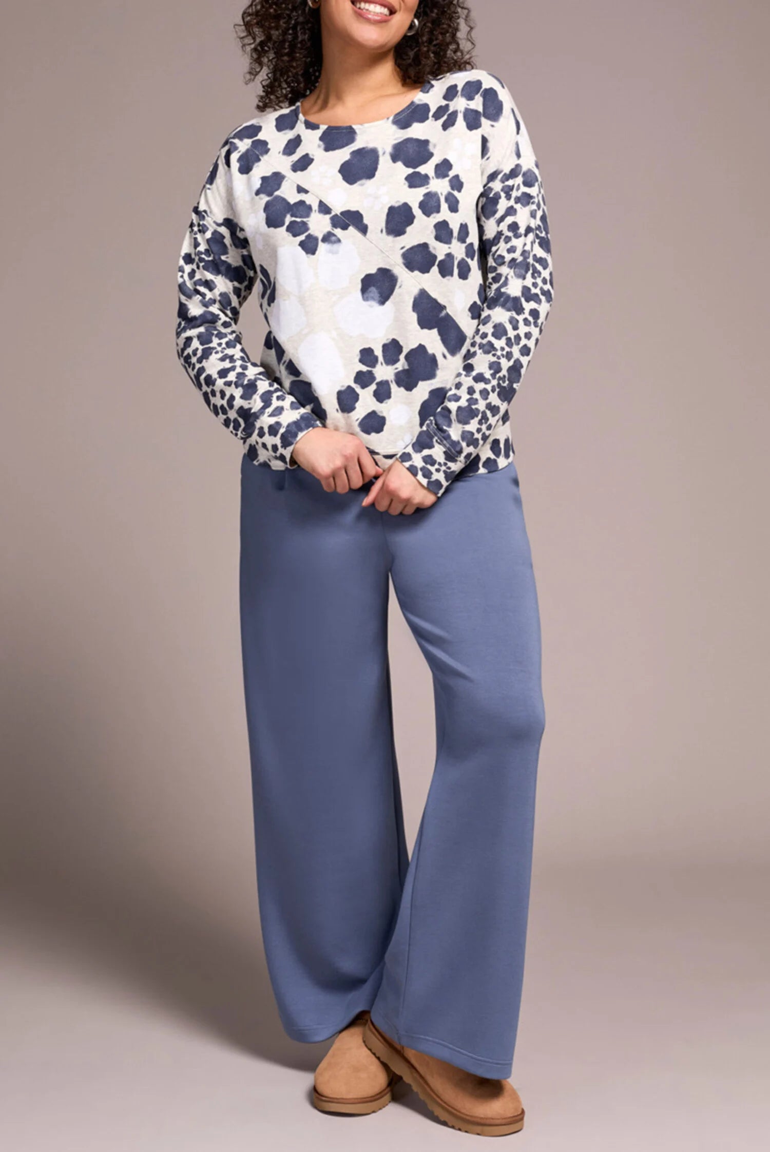 Printed French Terry Top by Tribal