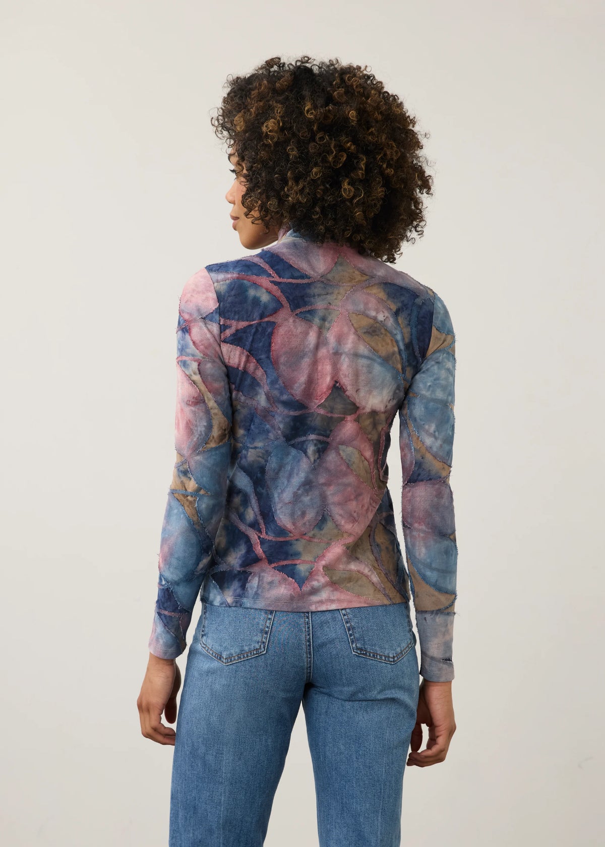 FDJ Mock Neck Top in Equinox
