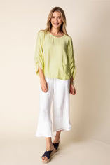 Whisper Jacquard Rayon Pleat Top by Habitat