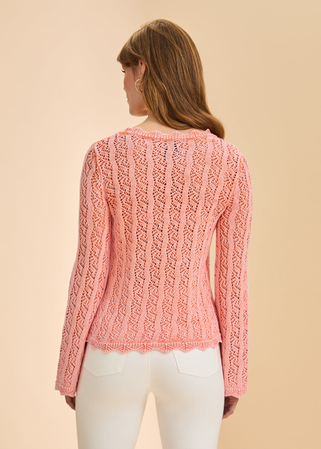 Garment Dyed Cable Sweater by FDJ
