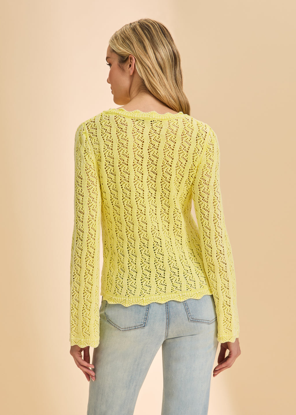 Garment Dyed Cable Sweater by FDJ
