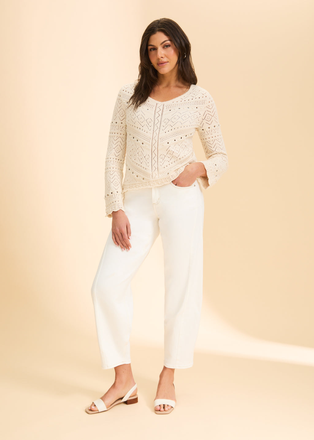 Pointelle Sweater by FDJ