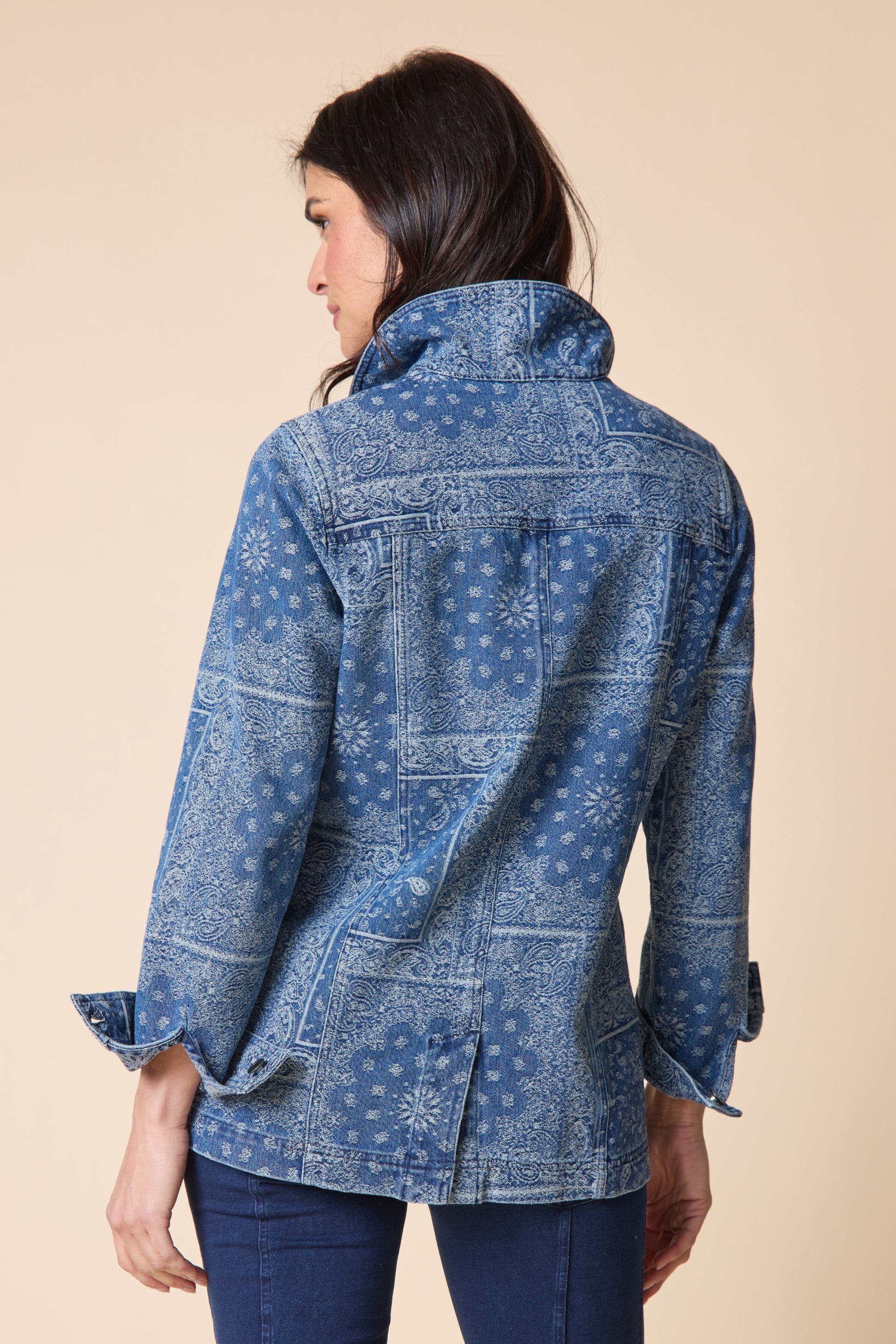 Paisley Jacquard Boyfriend Jacket by Habitat