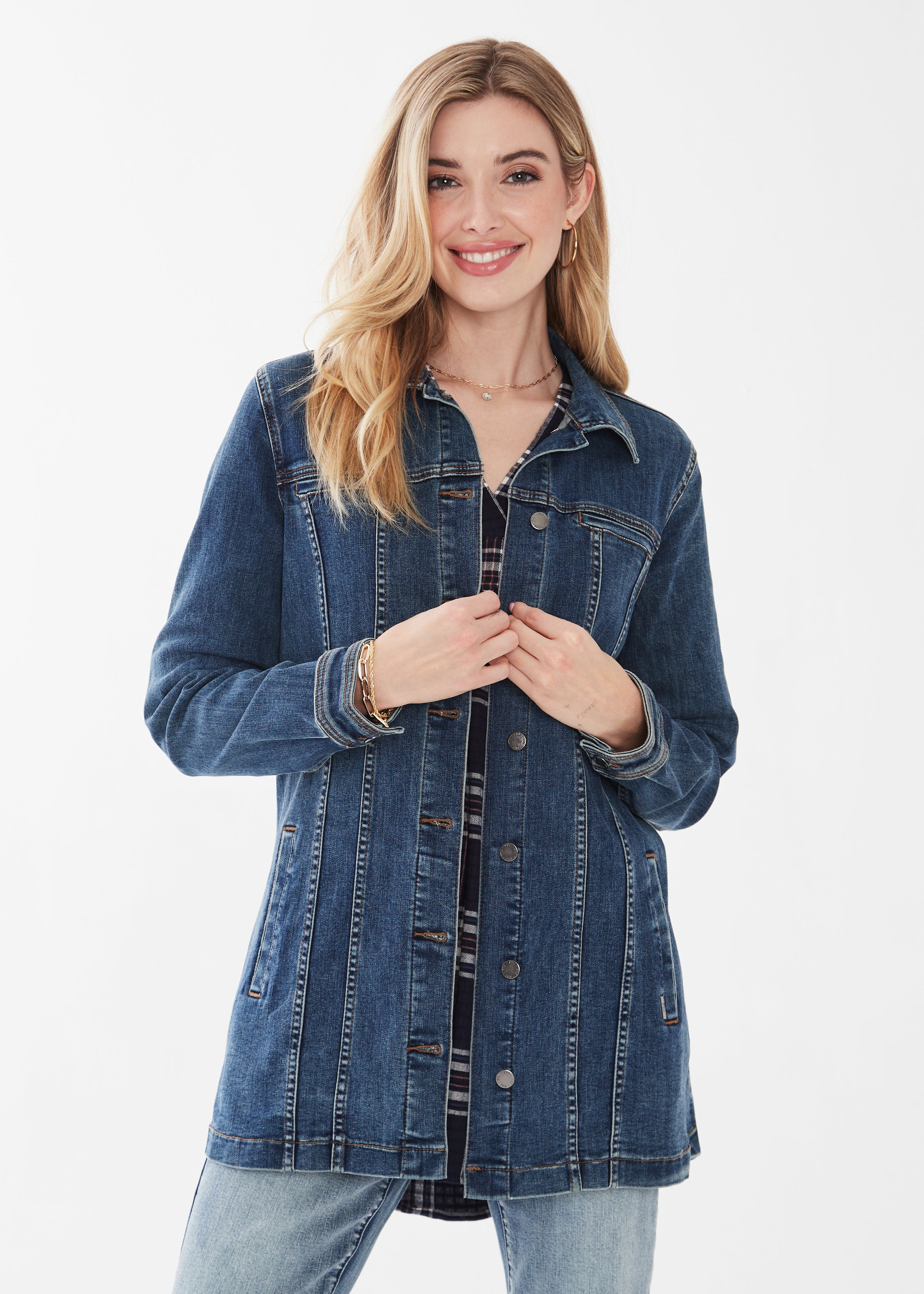 Earl Jeans Denim Jacket Womens XL As Seen on Gilmore Girls Long Sleeve Blue  | eBay