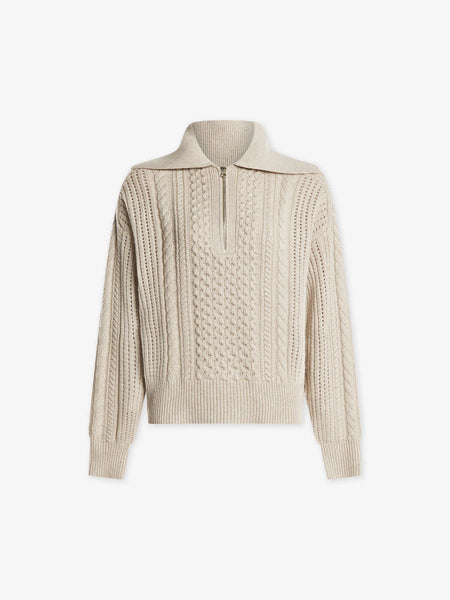 Camello Cable Half Zip Sweater by Varley