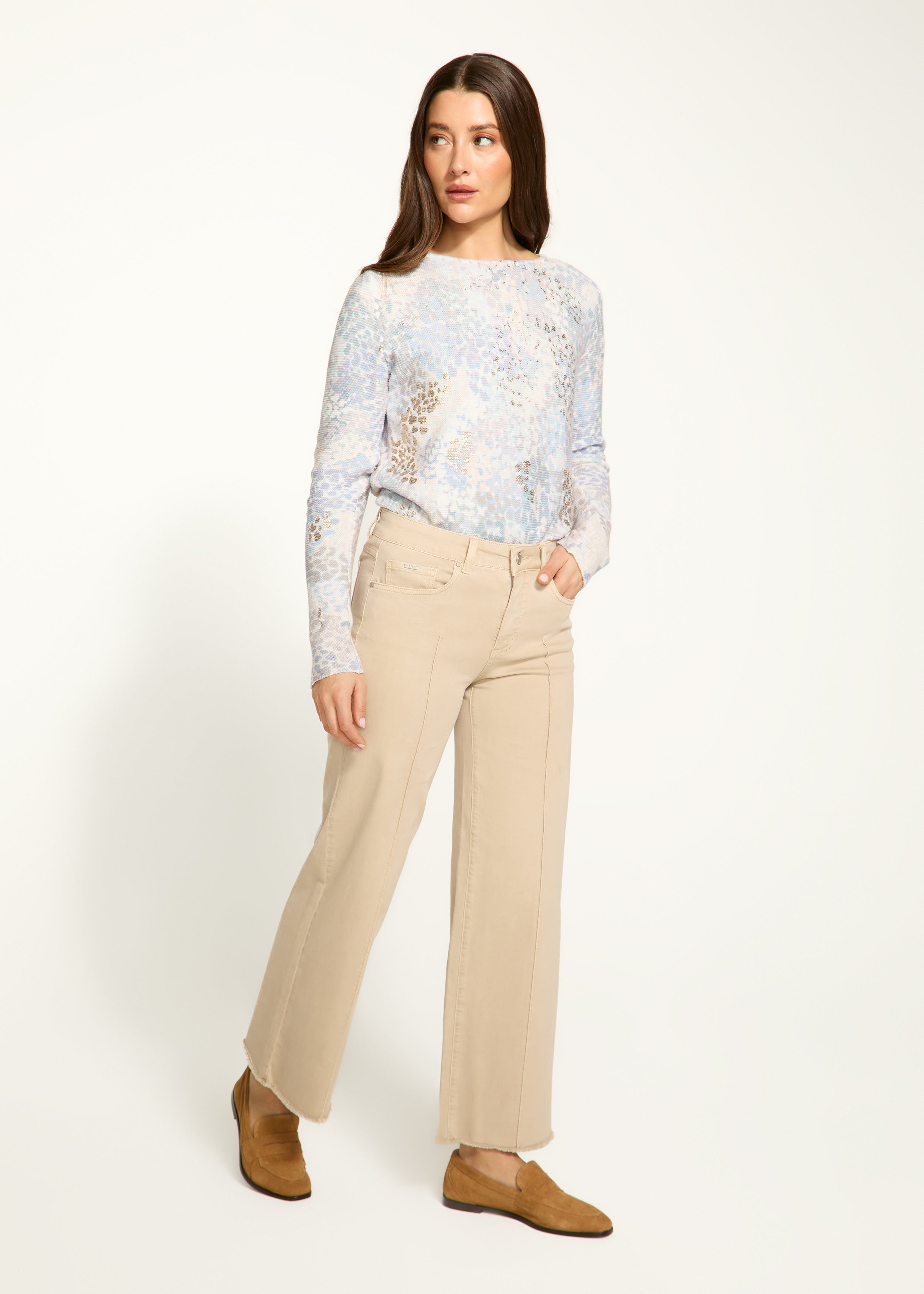 Olivia Wide Leg Ankle Jean by FDJ