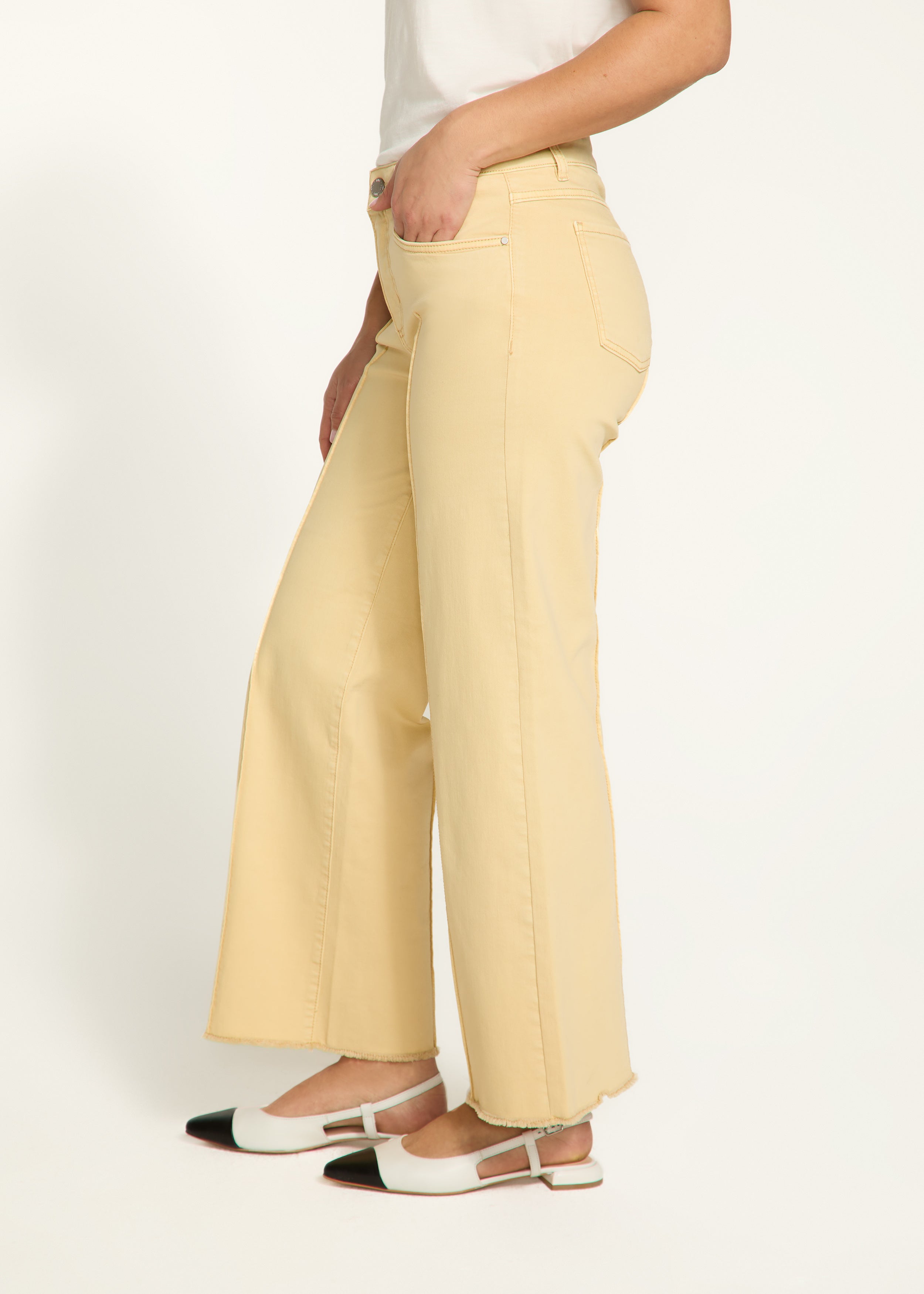 Olivia Wide Leg Ankle Jean by FDJ