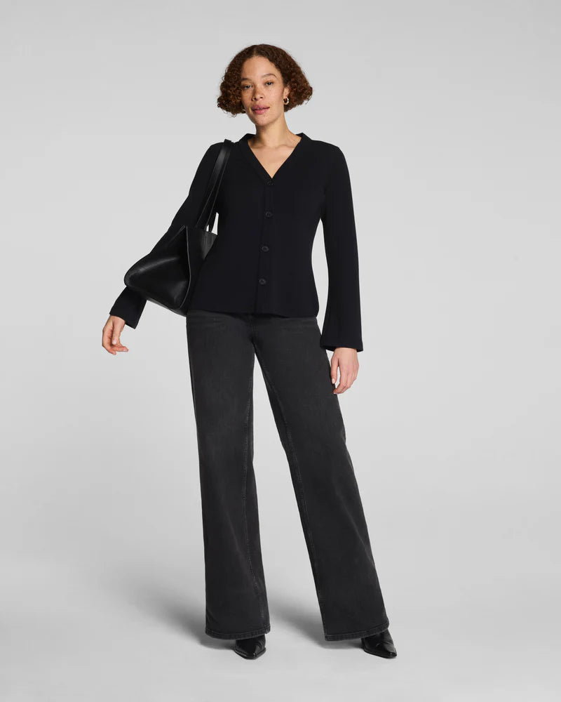 AirEssentials® French Rib Wide Leg Pant by SPANX