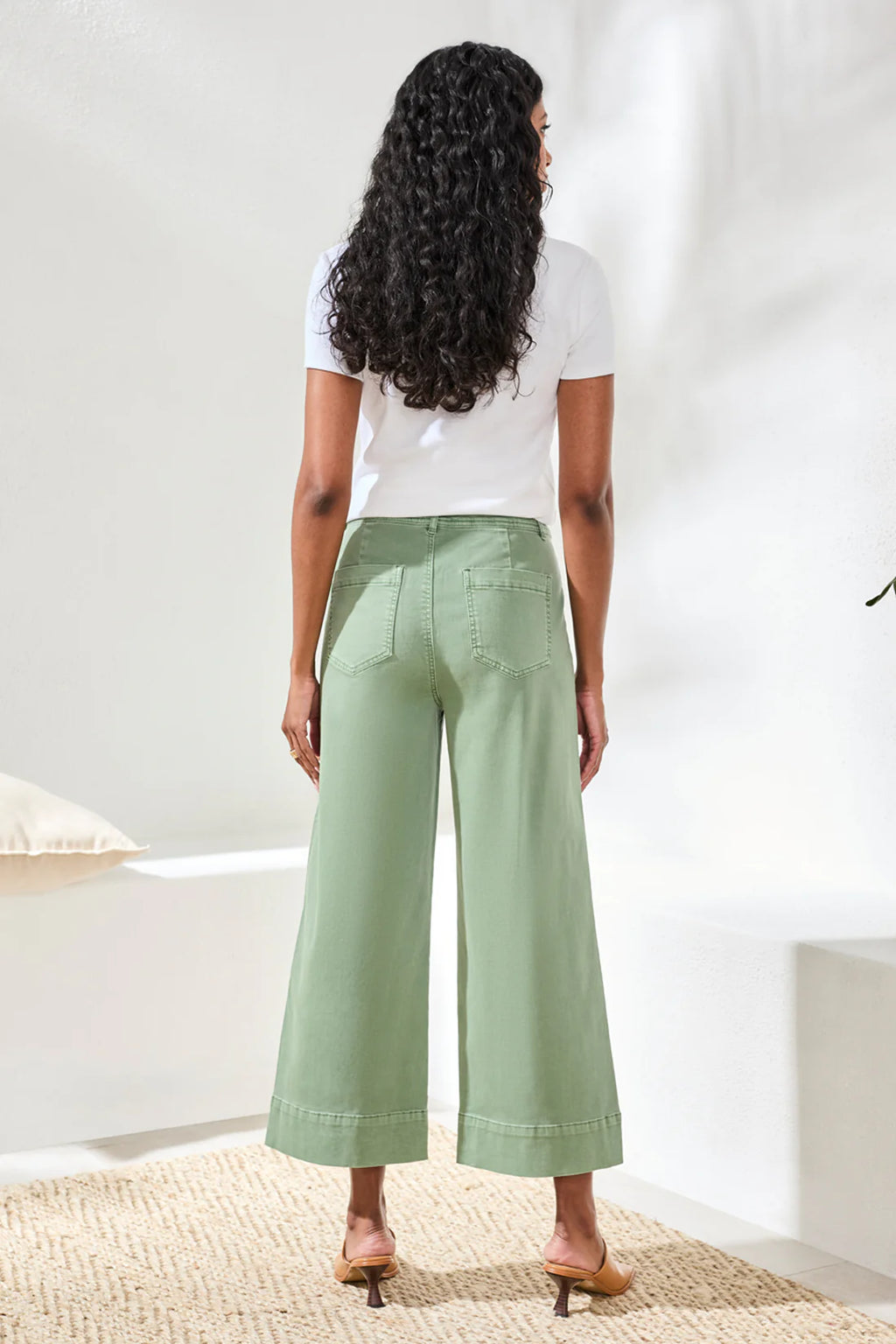 Comfort Stretch High Rise Wide Leg Pant by Tribal