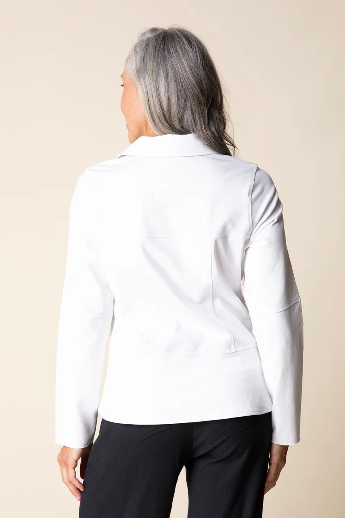 White Stonewash Urban Jacket by Habitat