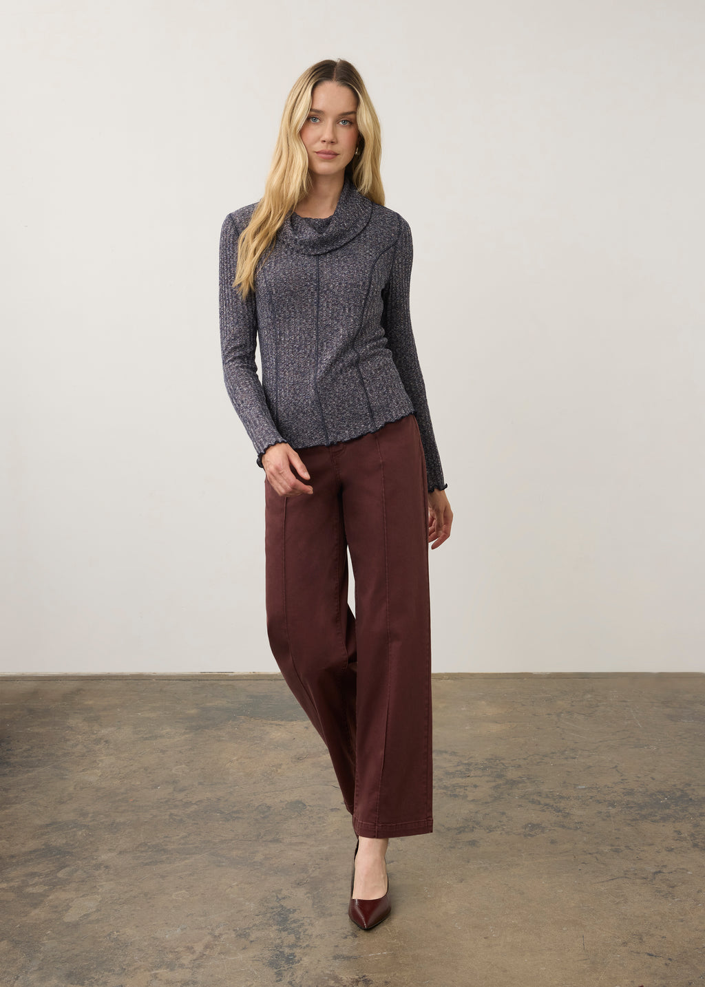 Space Dye Ribbed Top by FDJ