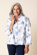 Indigo Wildflower Swing Jacket by Habitat