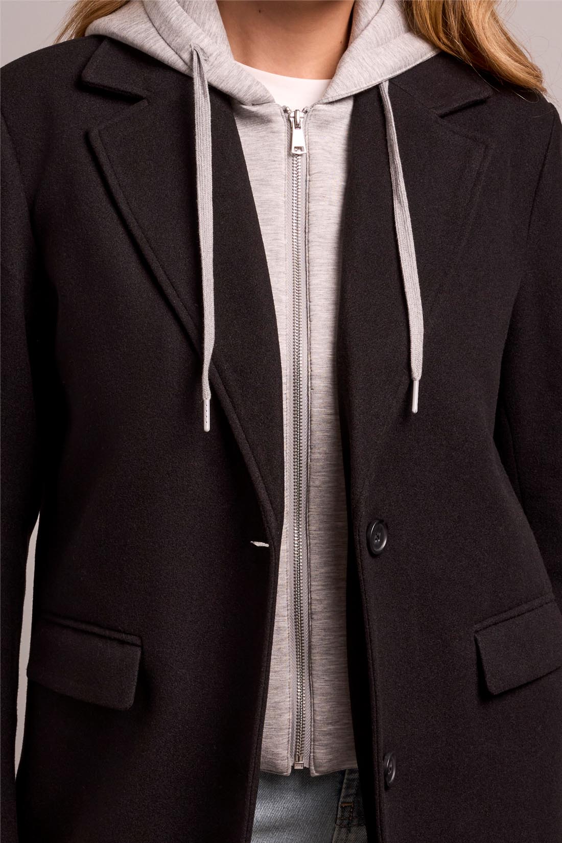 Tribal Ultra-Soft Car Coat with Removable Fooler Hoodie