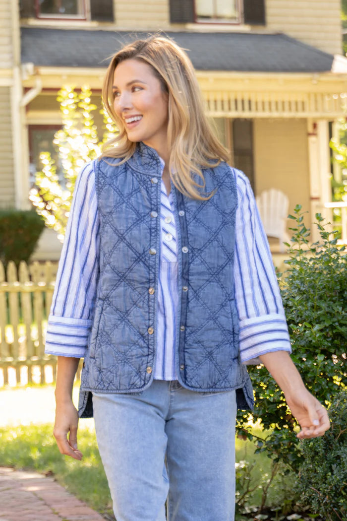 Windjammer Quilted Cotton Vest by Habitat