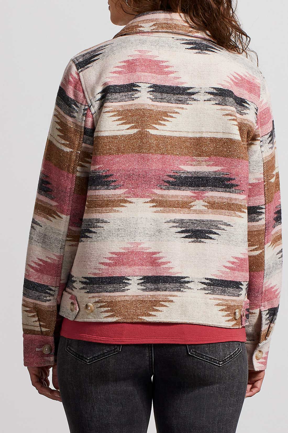"Yellowstone" Print Crop Shacket by Tribal