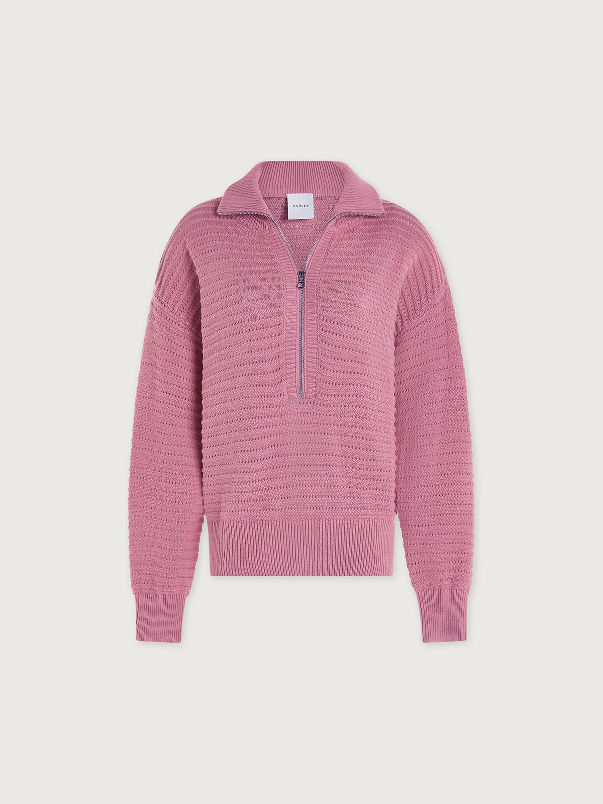 Tara Pointelle Half-Zip Sweater by Varley