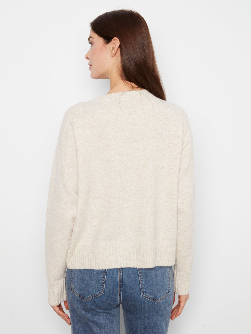 Charlie B Long Sleeve Crew Neck Argyle Sweater