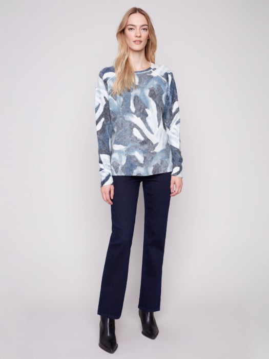 Blue Slush Reversible Sweater by Charlie B