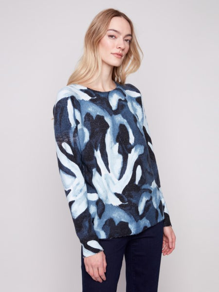 Blue Slush Reversible Sweater by Charlie B