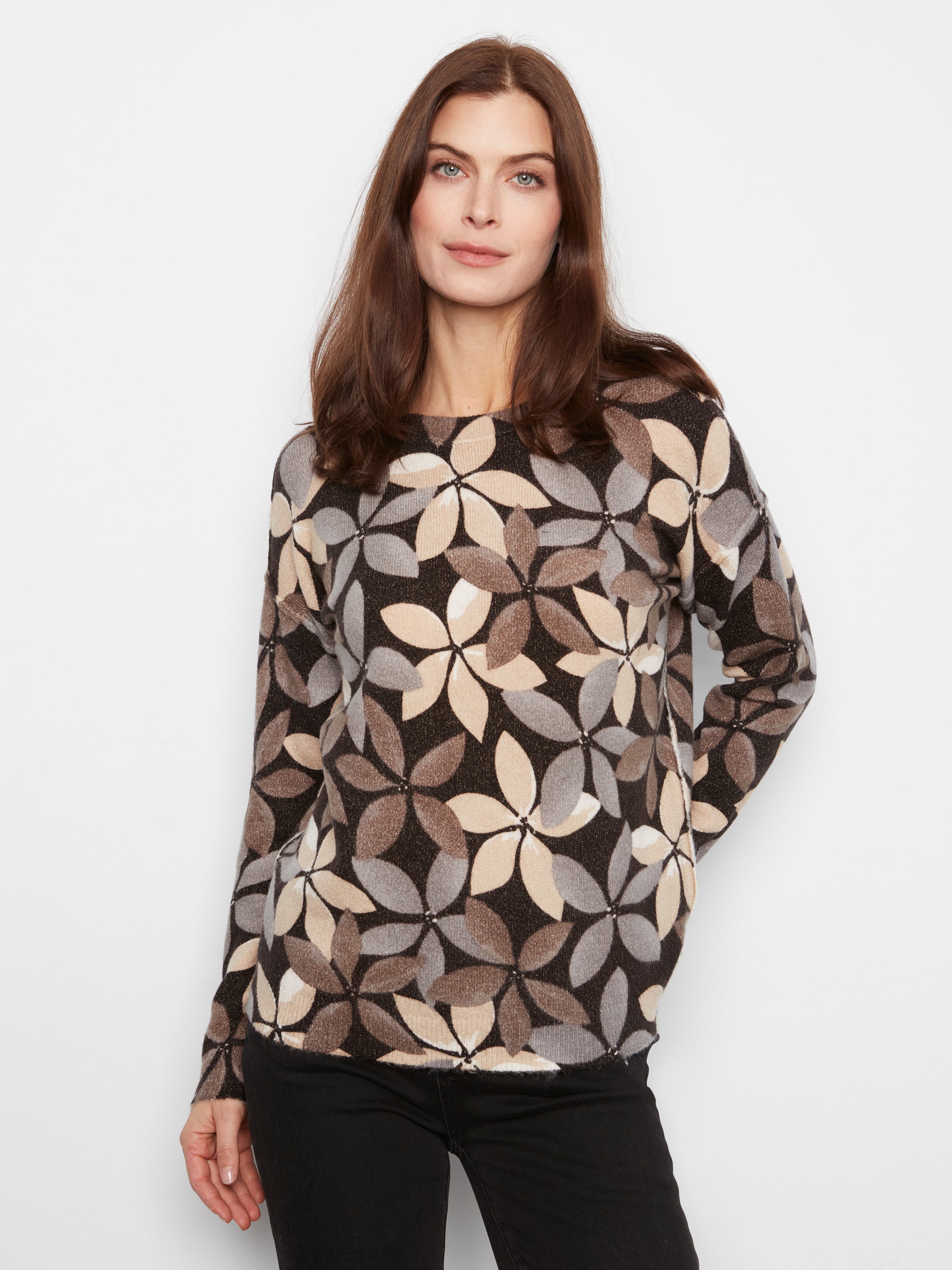 Charlie B Printed Reversible Sweater