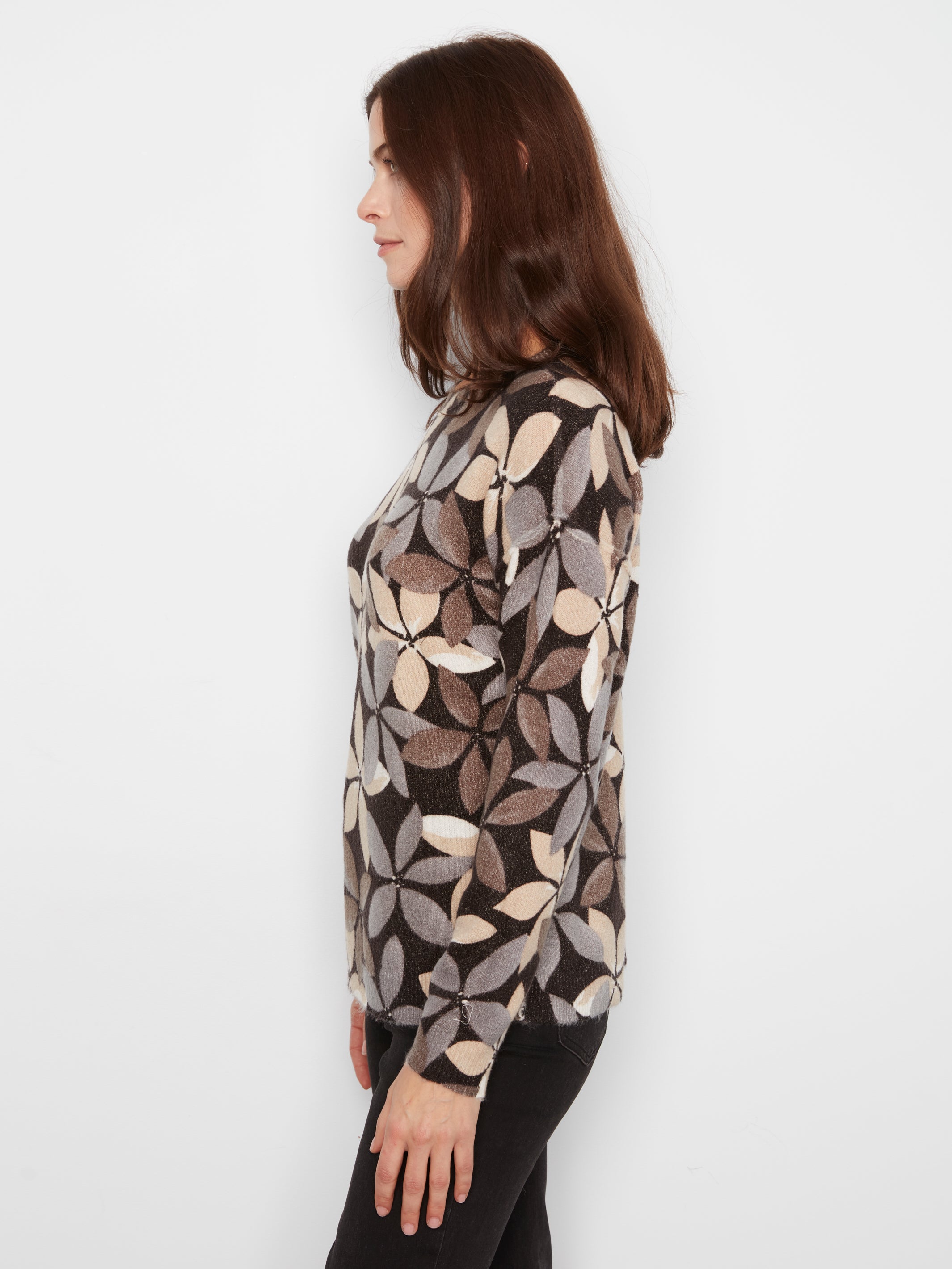 Charlie B Printed Reversible Sweater