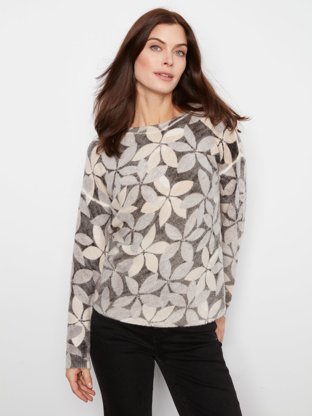 Charlie B Printed Reversible Sweater