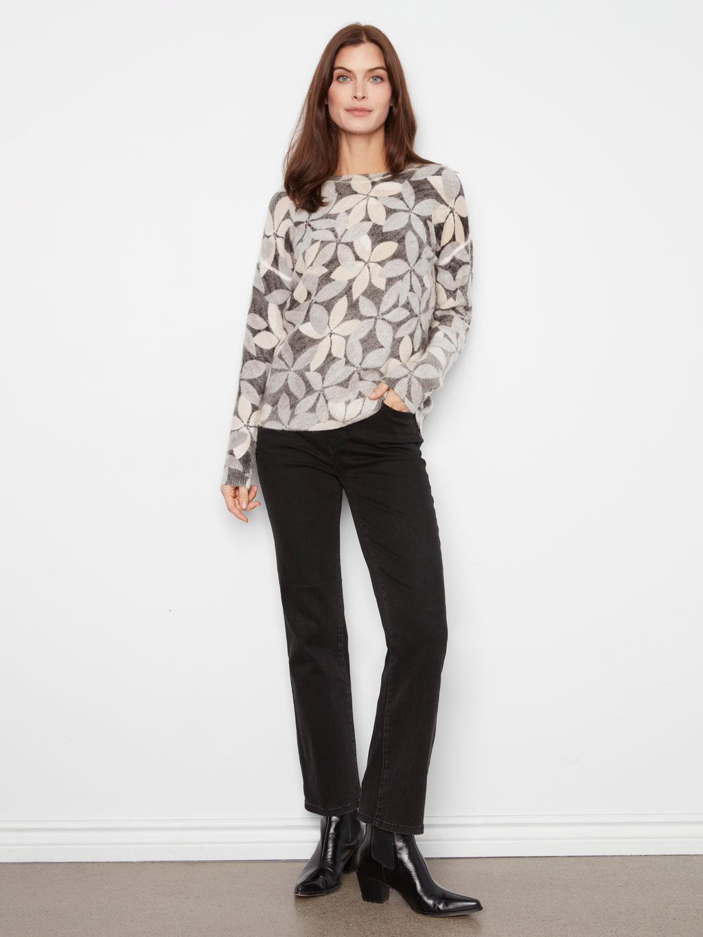 Charlie B Printed Reversible Sweater