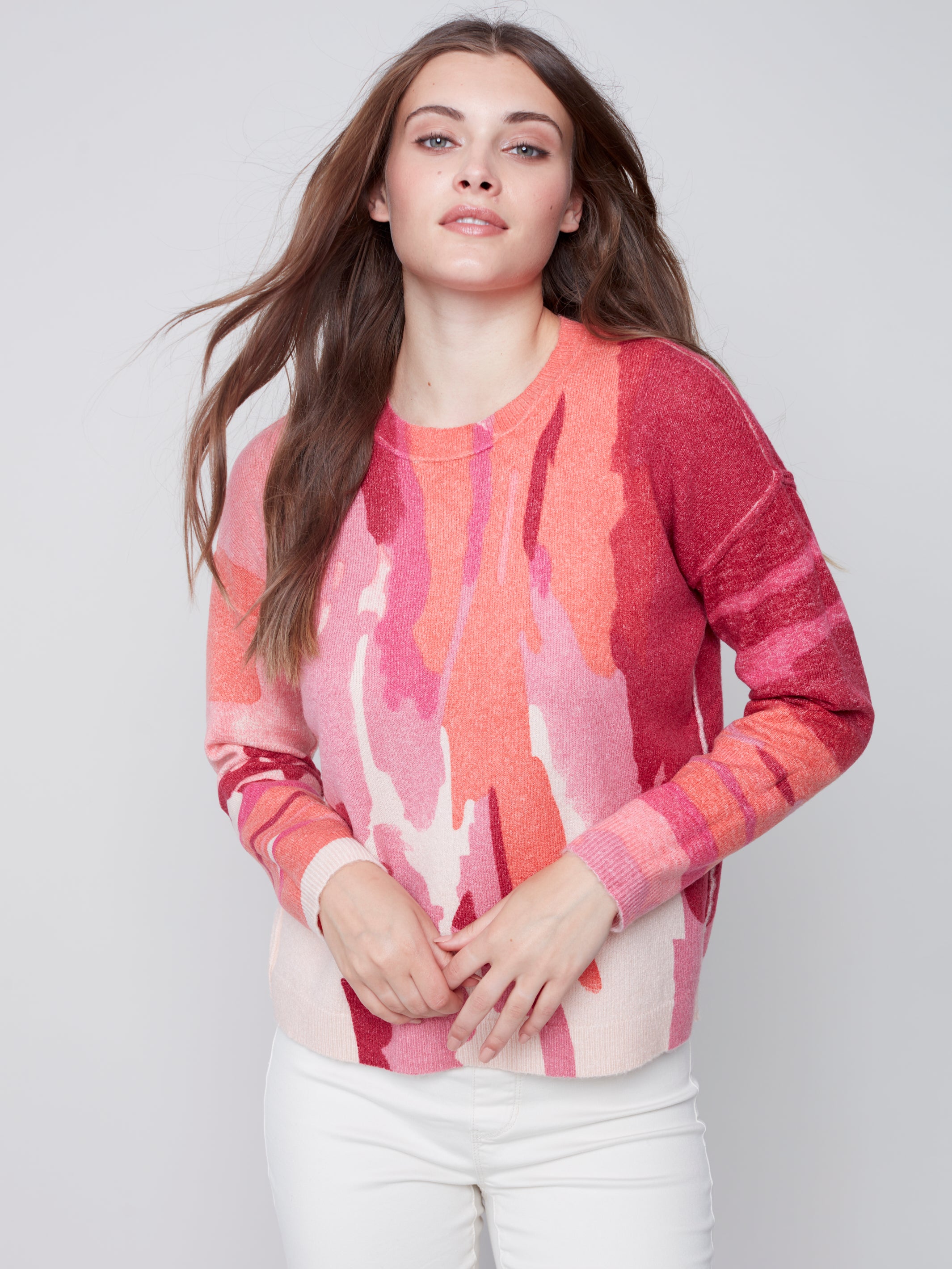Reversible Crew Neck Sweater by Charlie B