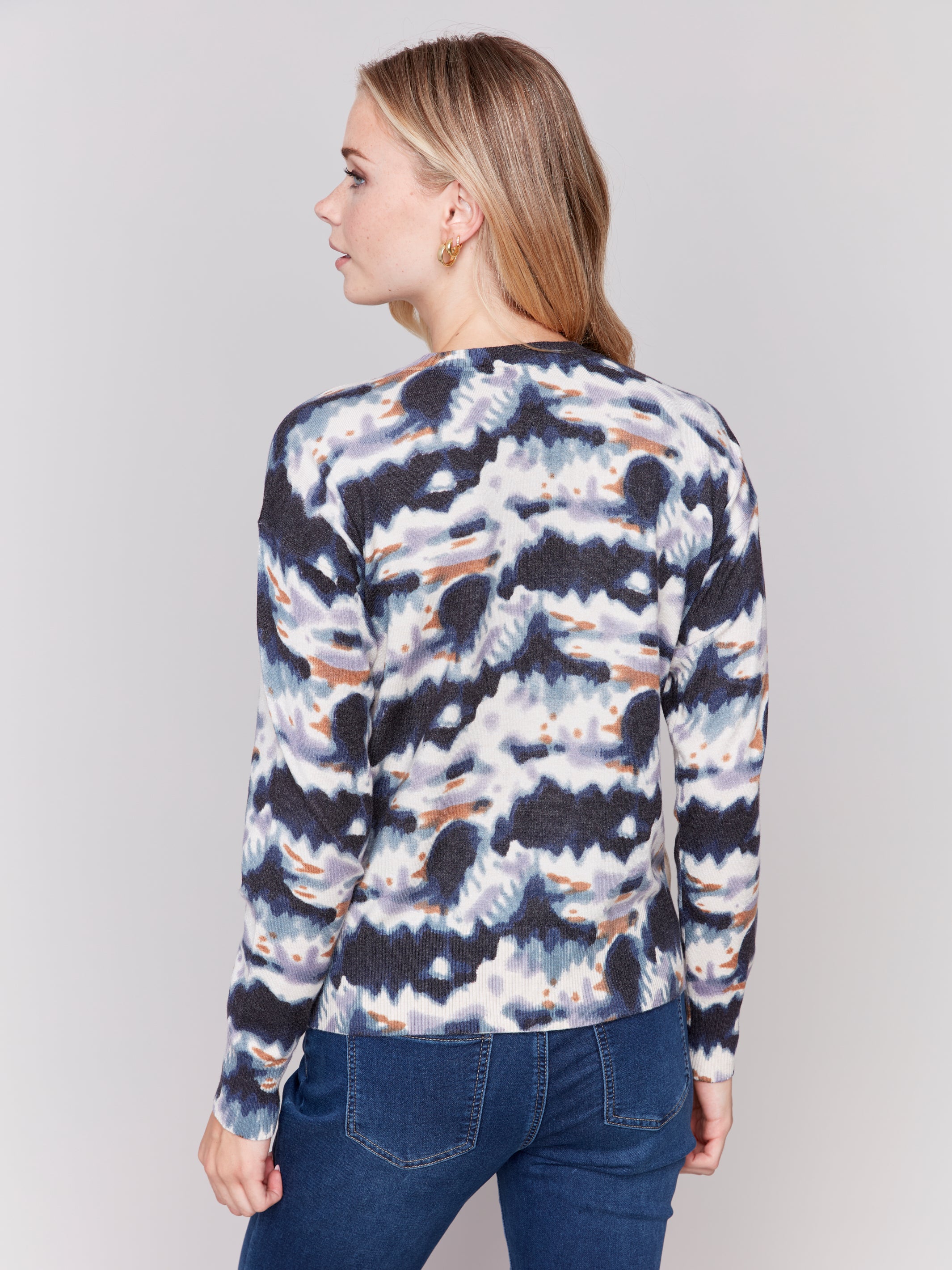 Tie Dye Crew Neck Sweater by Charlie B