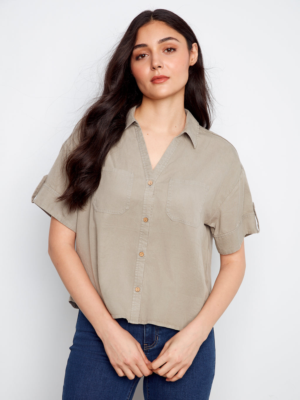 Tencel Button Up Shirt by Charlie B