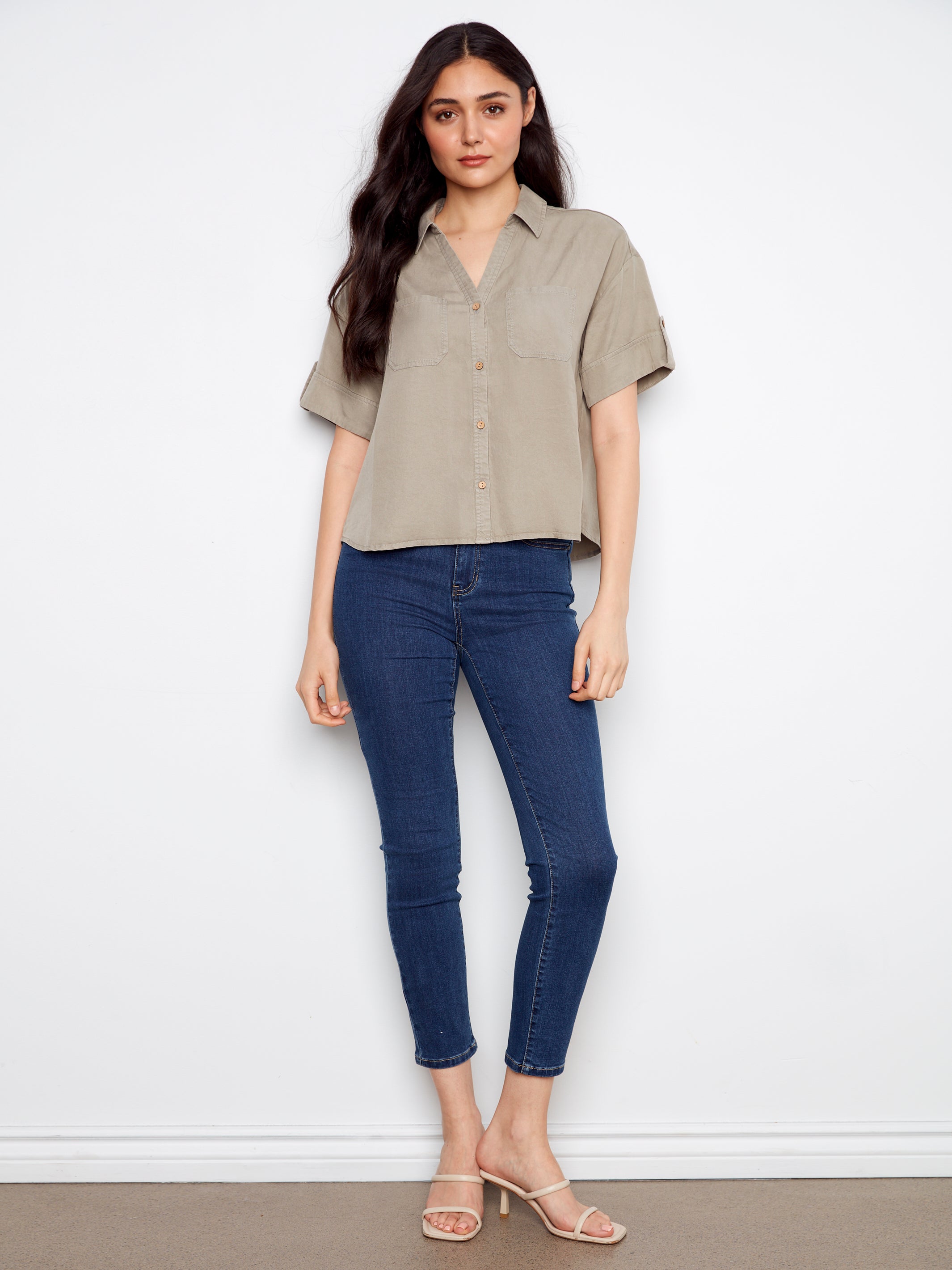 Tencel Button Up Shirt by Charlie B