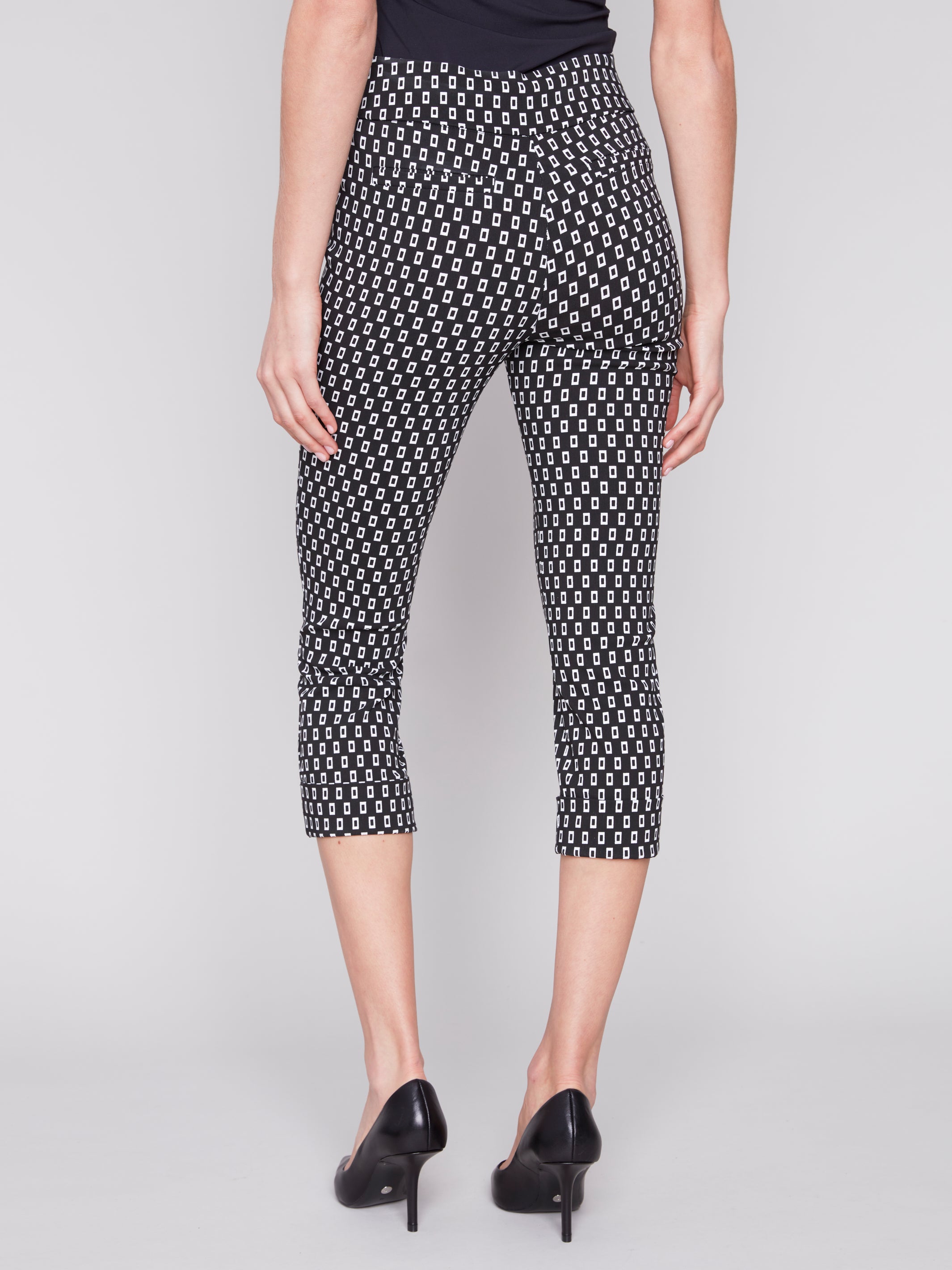Pull On Cropped Cuffed Pants by Charlie B
