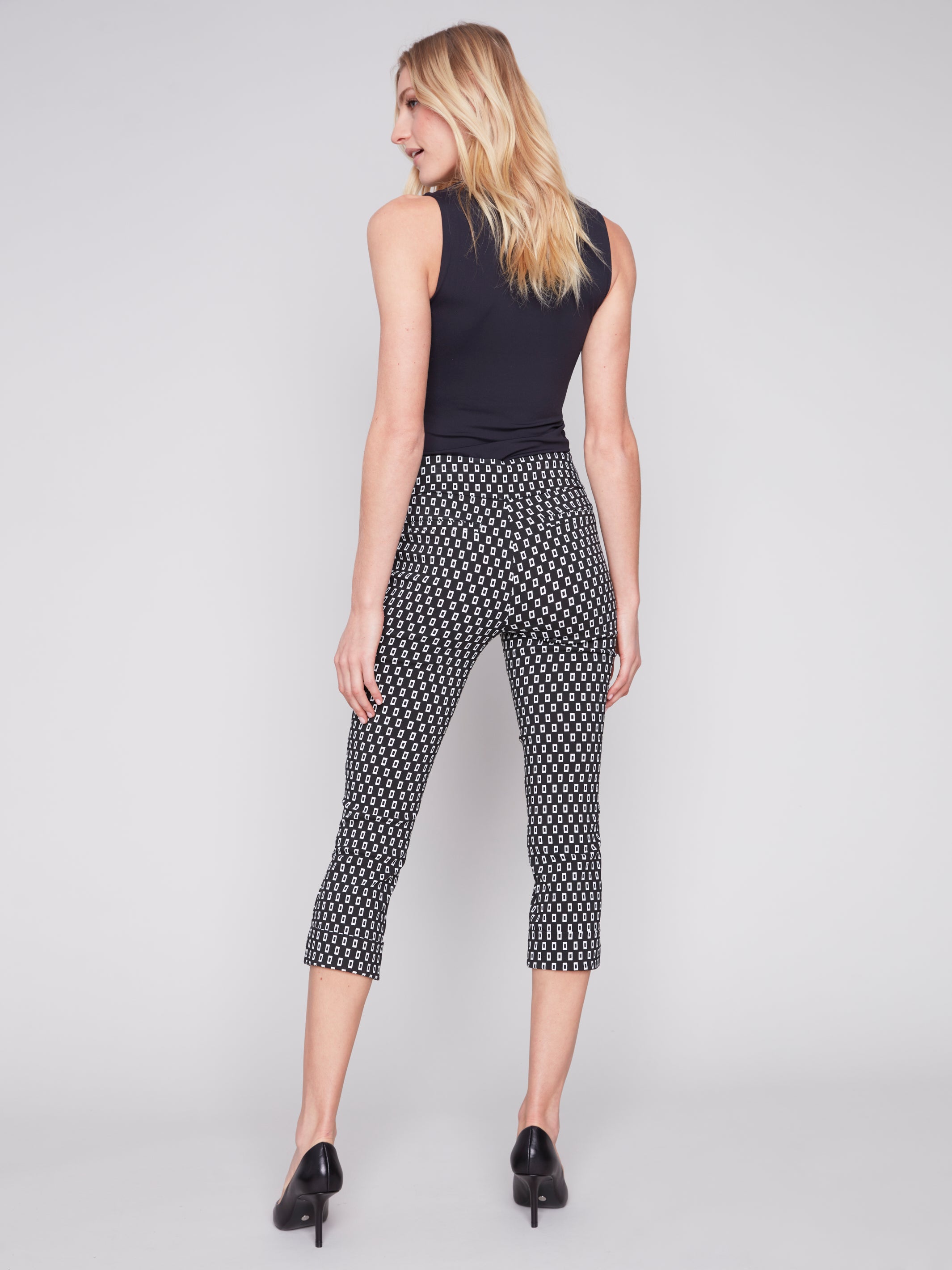 Pull On Cropped Cuffed Pants by Charlie B