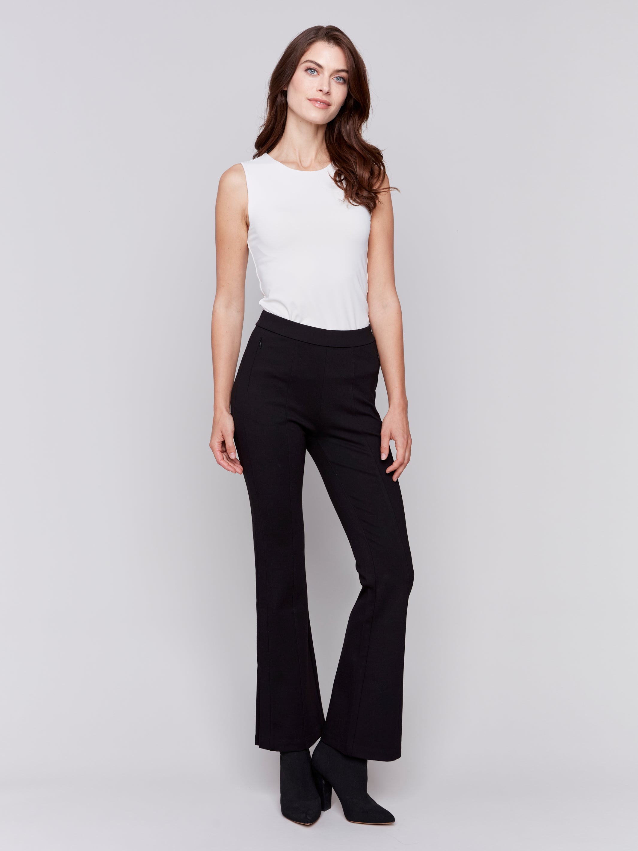 Flare Leg Ponte Pant by Charlie B